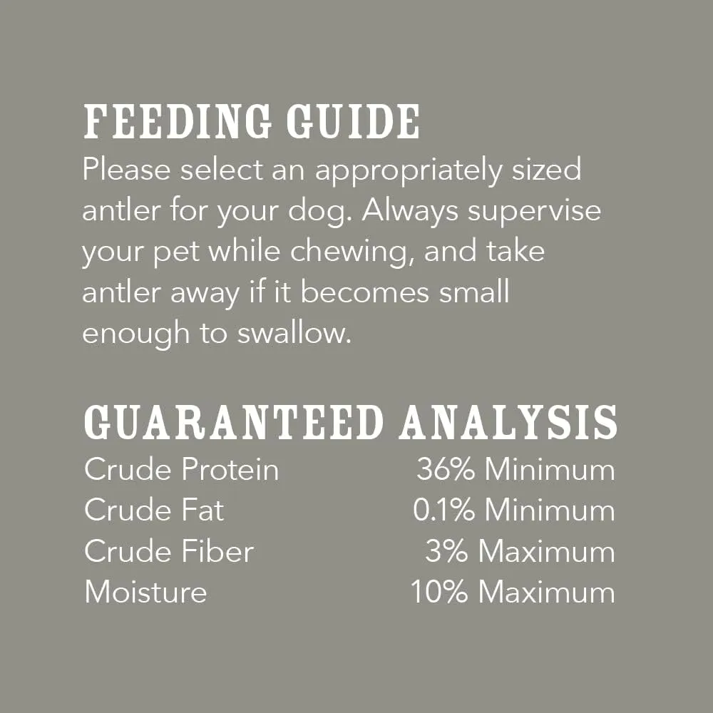 Amazon Brand - Wag Deer Antler Chew for Dogs, Naturally Shed, Whole, Medium 6 - 7.5 inches, Long Lasting for Aggressive Chewers, Best for Dogs 15-30 lbs, 1.80 Ounce (Pack of 1)