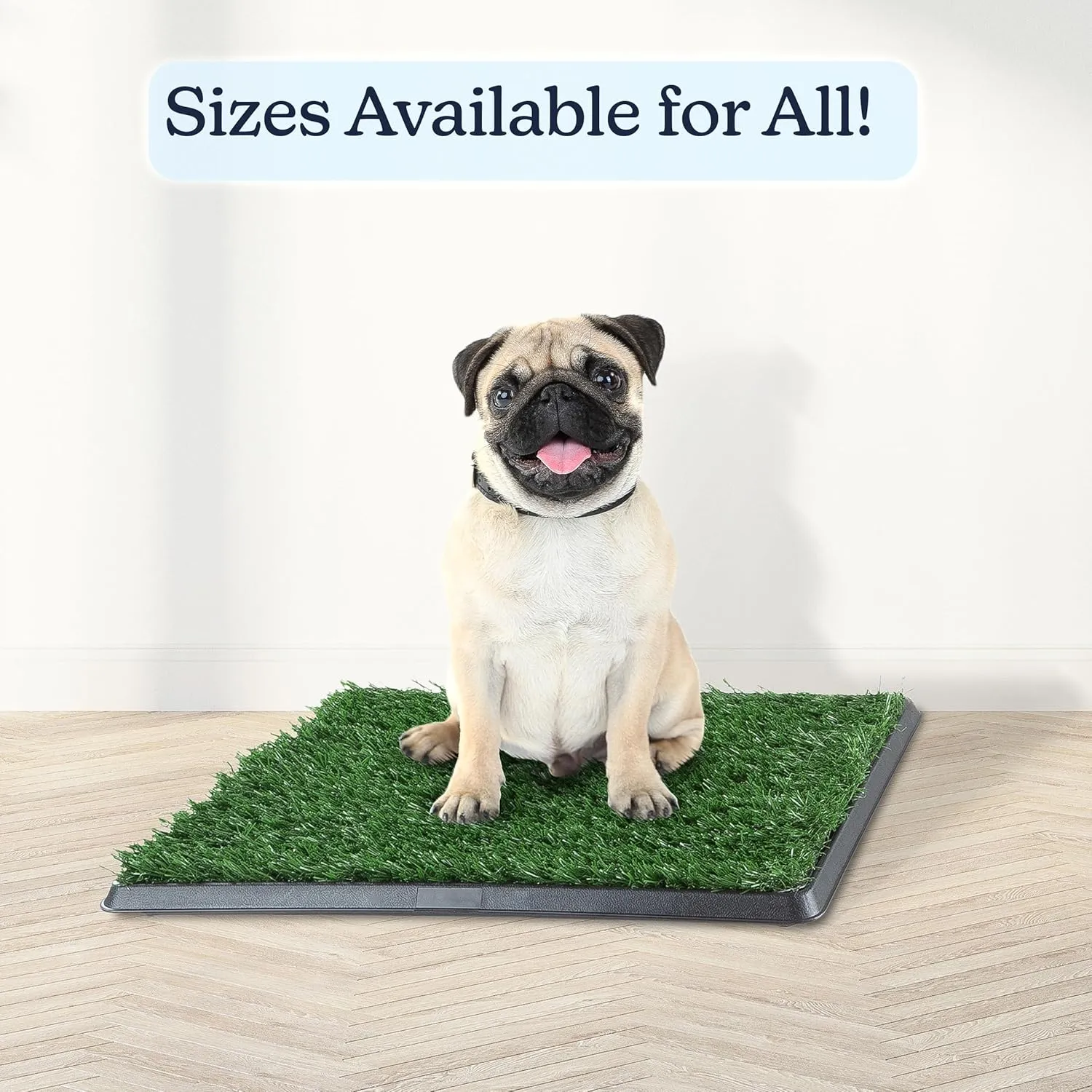 Artificial Grass Puppy Pee Pad for Dogs and Small Pets - 16x20 Reusable 4-Layer Training Potty Pad with Tray - Dog Housebreaking Supplies by PETMAKER