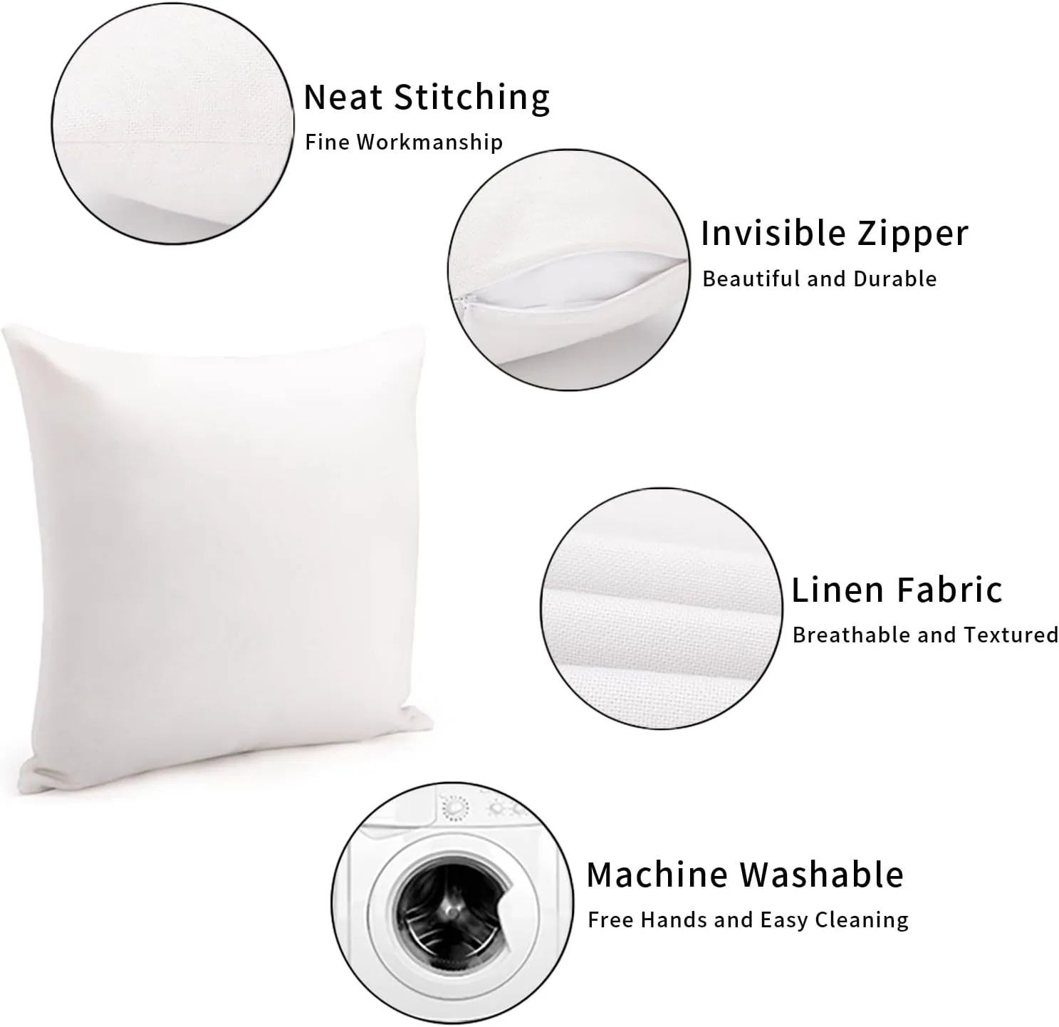 Australian Shepherd Peeking Dog in Crack Cushion Cover Australian Shepherd Pillow Cover Dog Mom Gift Pillowcase 26x26in White Linen Pillows for Living Room Bedroom