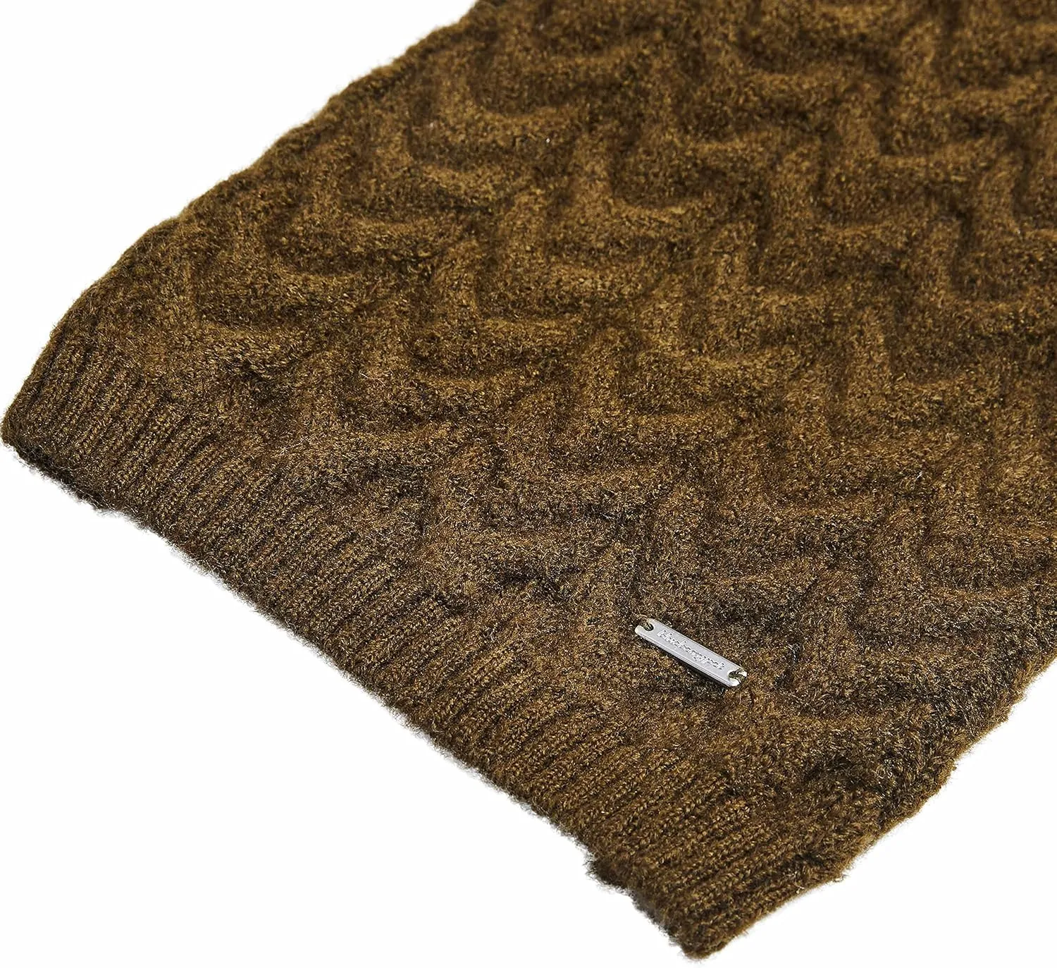 Blueberry Pet Classic Fuzzy Textured Knit Pullover Turtle-Neck Dog Sweater in Dark Olive, Back Length 16", Pack of 1 Clothes for Dogs
