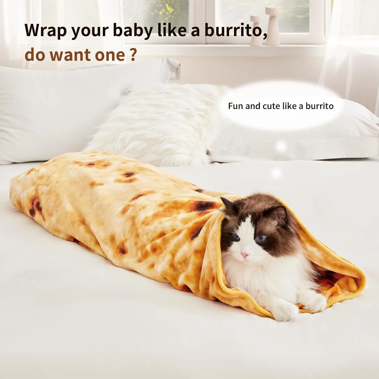 Bwarm Electric Blanket, Burrito Blanket Heated Blanket, Fast Heating with 6 Heating Levels, 3-Hour Auto Shut-Off, Machine Washable(71 inches, Yellow)