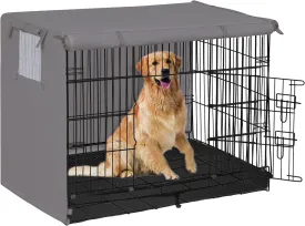 Easy-Going Dog Crate Cover 42 Inch Dog Kennel Cover for Dog, Cage Covers for Dog Crates Fit (42" L x28 Wx30 H) Grey