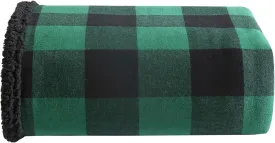 Eddie Bauer - Blanket, Super Soft Reversible Sherpa & Brushed Fleece Bedding, Throw Blankets for Couch, Ideal for Lounging (Cabin Plaid Green)