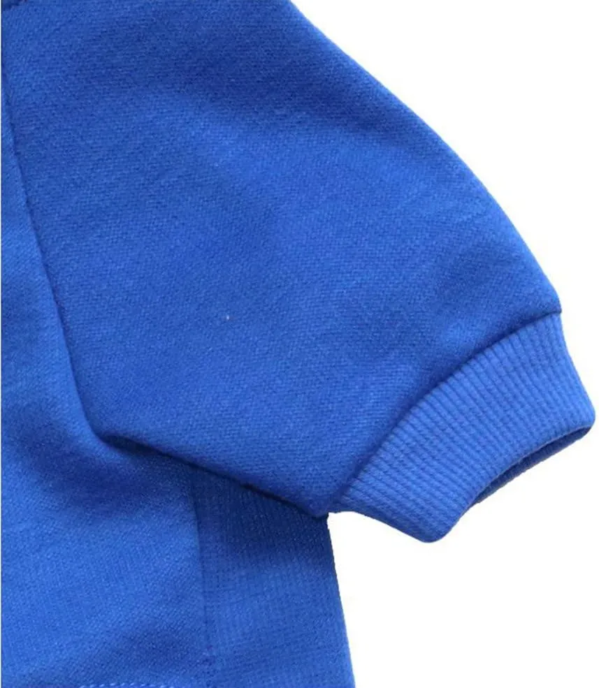 Fleece Dog Hoodies, Apparel,'FBI' Luminous Patterns Basic Hoodie Sweater, Cotton Jacket Coat for Small Dog & Medium Dog & Cat (S, Blue)