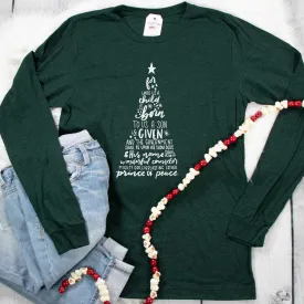 For Unto Us Tree Crew Longsleeve US