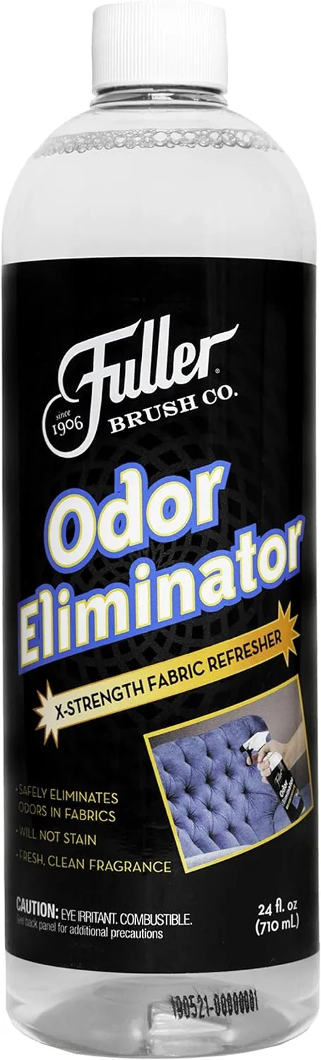 Fuller Brush Odor Eliminator Extra Strength Fabric Refresher Bottle - Refreshing Deodorizer For Cloths - Clean Fresh Scent For Linen, Clothing, Carpet, Upholstery & Car Interior (1 Pack)