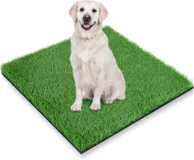 GLOBREEN Artificial Grass Pee Pad for Dogs, 48"x31.5" Pet Friendly Turf Potty Training Puppy, Washable Reusable, High-Drainage,