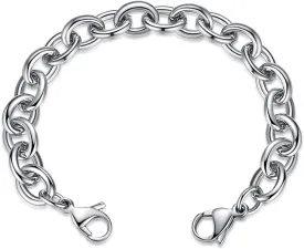 LinnaLove-Stainless Steel Cable Chain lnterchangeable Medical Alert Bracelets - (Just Chain)