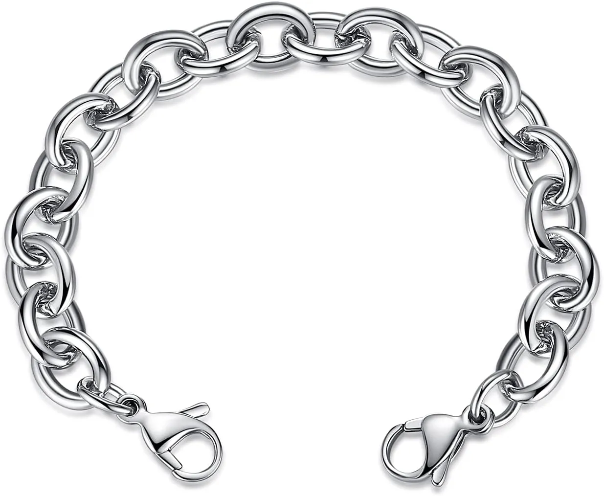 LinnaLove-Stainless Steel Cable Chain lnterchangeable Medical Alert Bracelets - (Just Chain)
