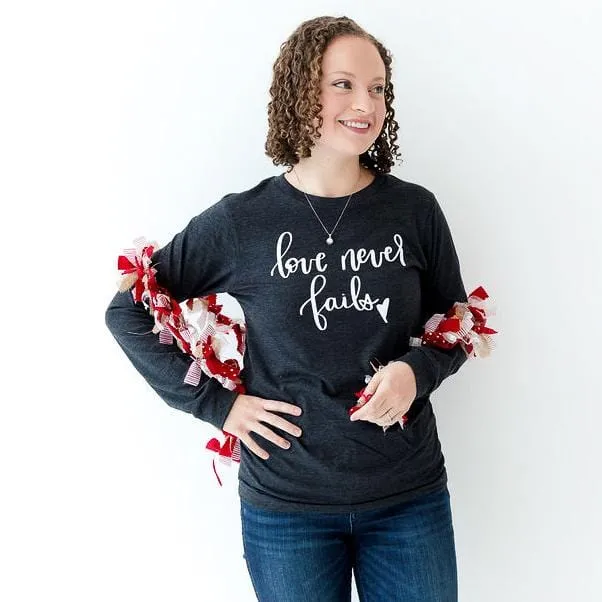 Love Never Fails Crew Longsleeve