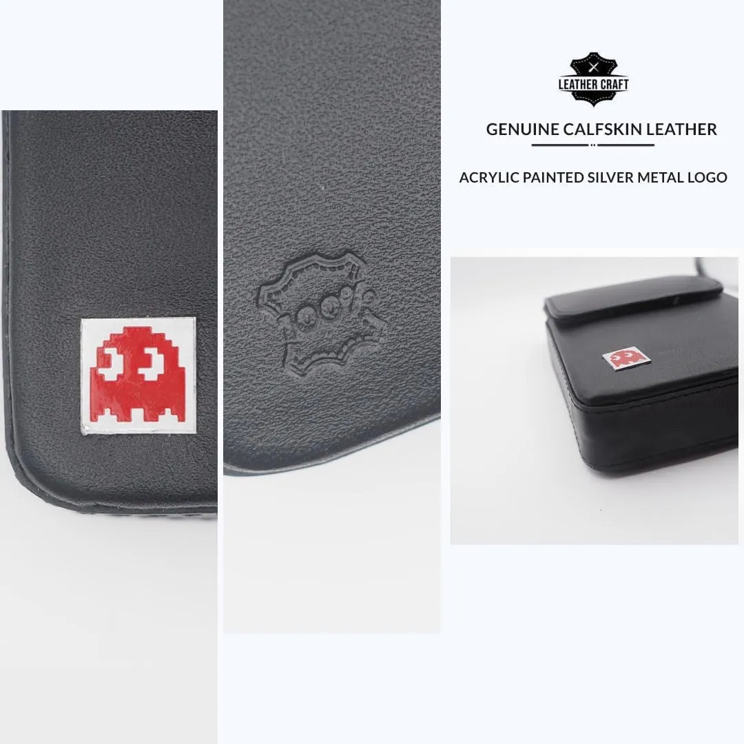 Miyoo Mini Plus v2 v3 v4 Real Genuine Leather Case - Uno Bridge Poker Playing Card Single Deck Holder (for Miyoo Mini Plus Black Black)