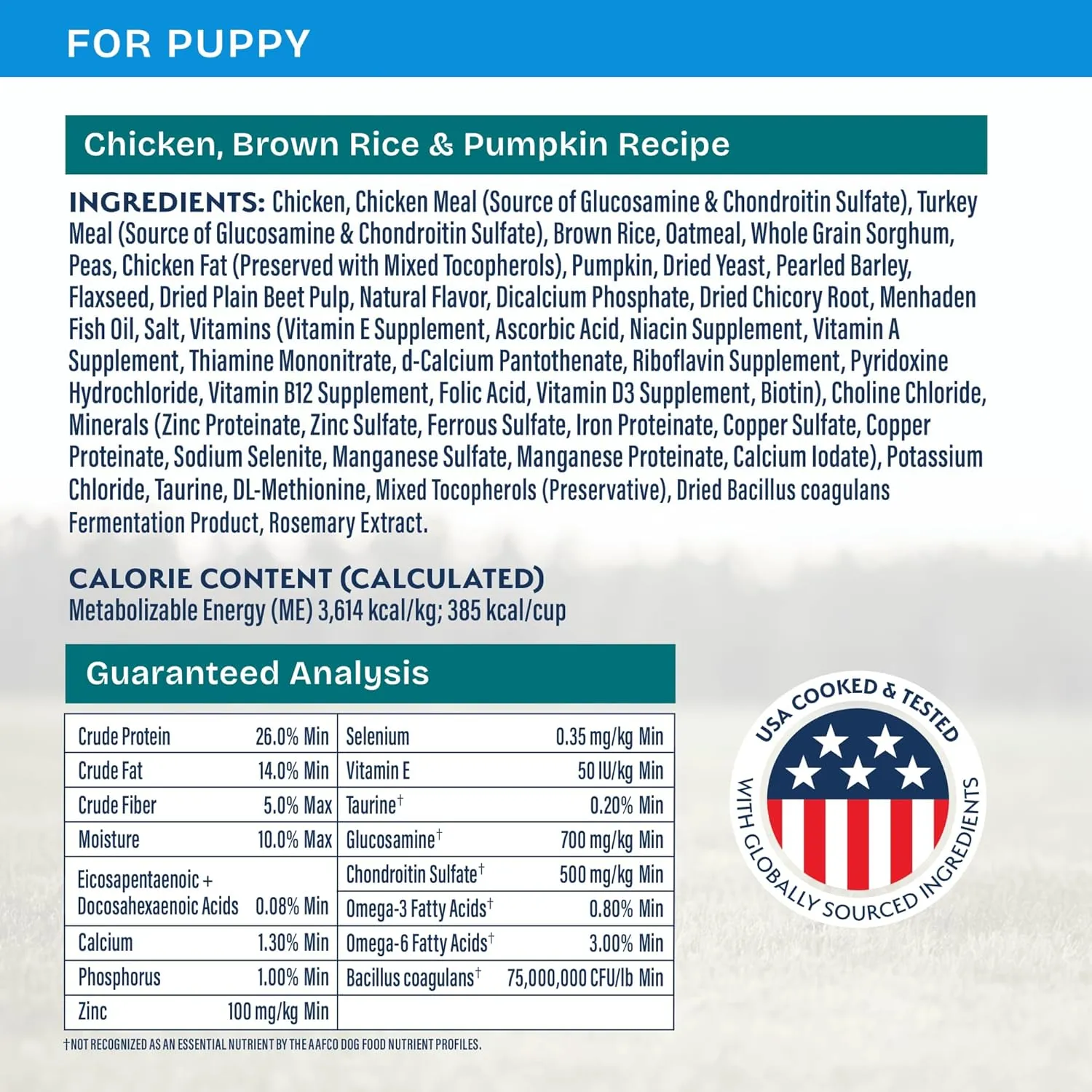 Natural Balance Health Protection Puppy Dry Dog Food  Whole Body Health, Easy on Digestion Dog Food Made with Chicken, Brown Rice & Pumpkin for Puppies - 4lbs.