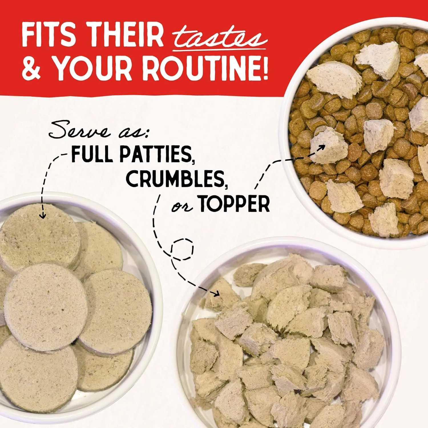 Stella & Chewy's Freeze-Dried Raw Dinner Patties - Chicken Recipe - High Protein Grain-Free Puppy & Dog Food - Perfect For Picky Eaters - 14 oz