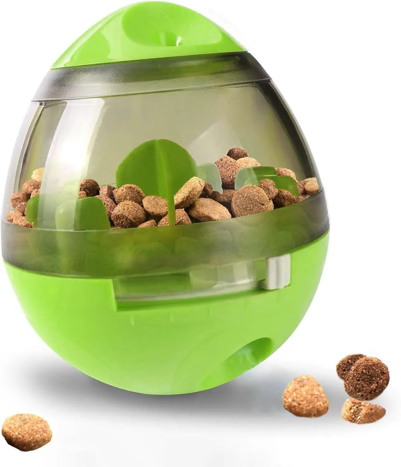 SunGrow Bunny Treat Ball, Boredom Buster Ends Naughty Chewing and Bloat, Encourages Exercise, Interactive Puzzle Feeder Ideal for Puppy, Small Dog Breeds, Pocket Pet, Rabbits, Rats, and Hamsters, 4.6